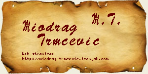 Miodrag Trmčević vizit kartica